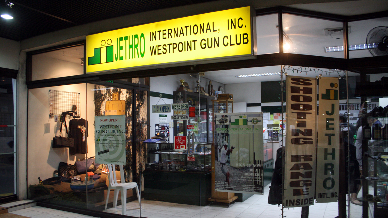 JETHRO INTERNATIONAL INC & WESTPOINT GUN CLUB, INC. マカティのガンシューティングショップ