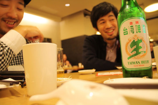 鼎泰豊で台湾ビール