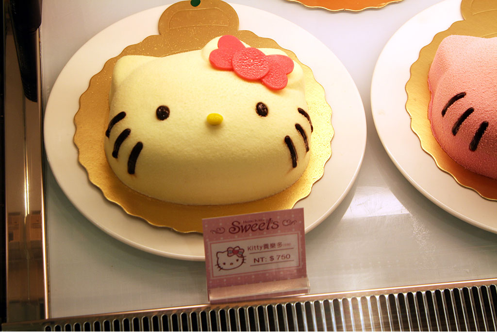台湾で人気のキティケーキ